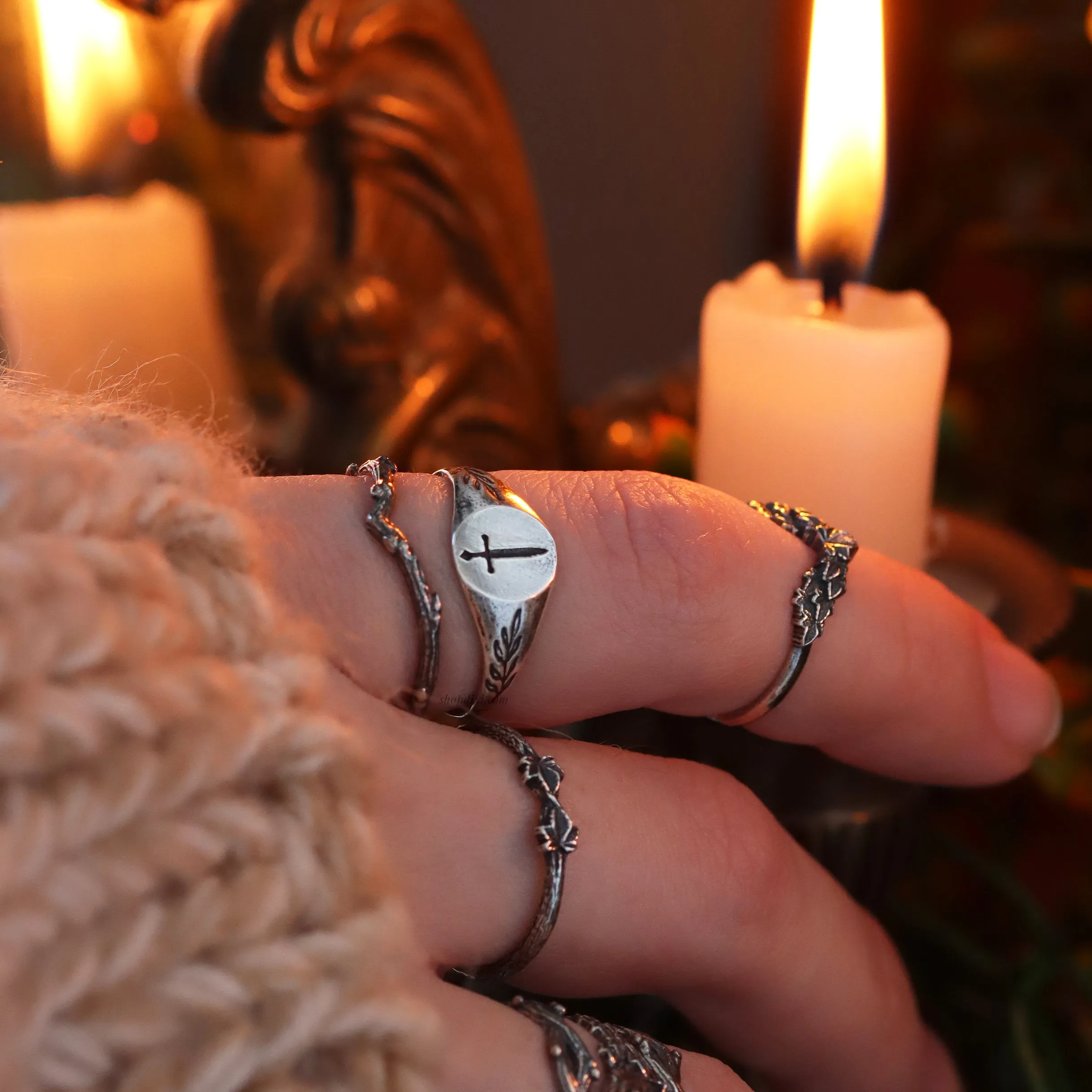 RESTOCK DUE SOON - Tudor Sword Signet Ring