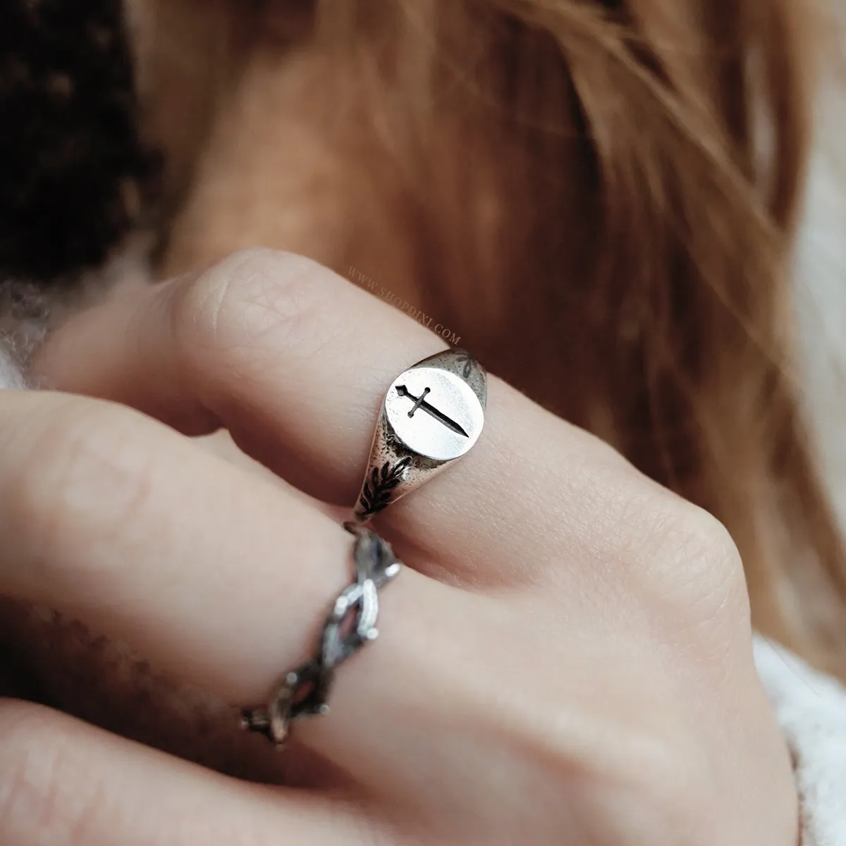 RESTOCK DUE SOON - Tudor Sword Signet Ring