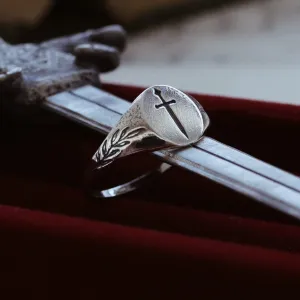 RESTOCK DUE SOON - Tudor Sword Signet Ring
