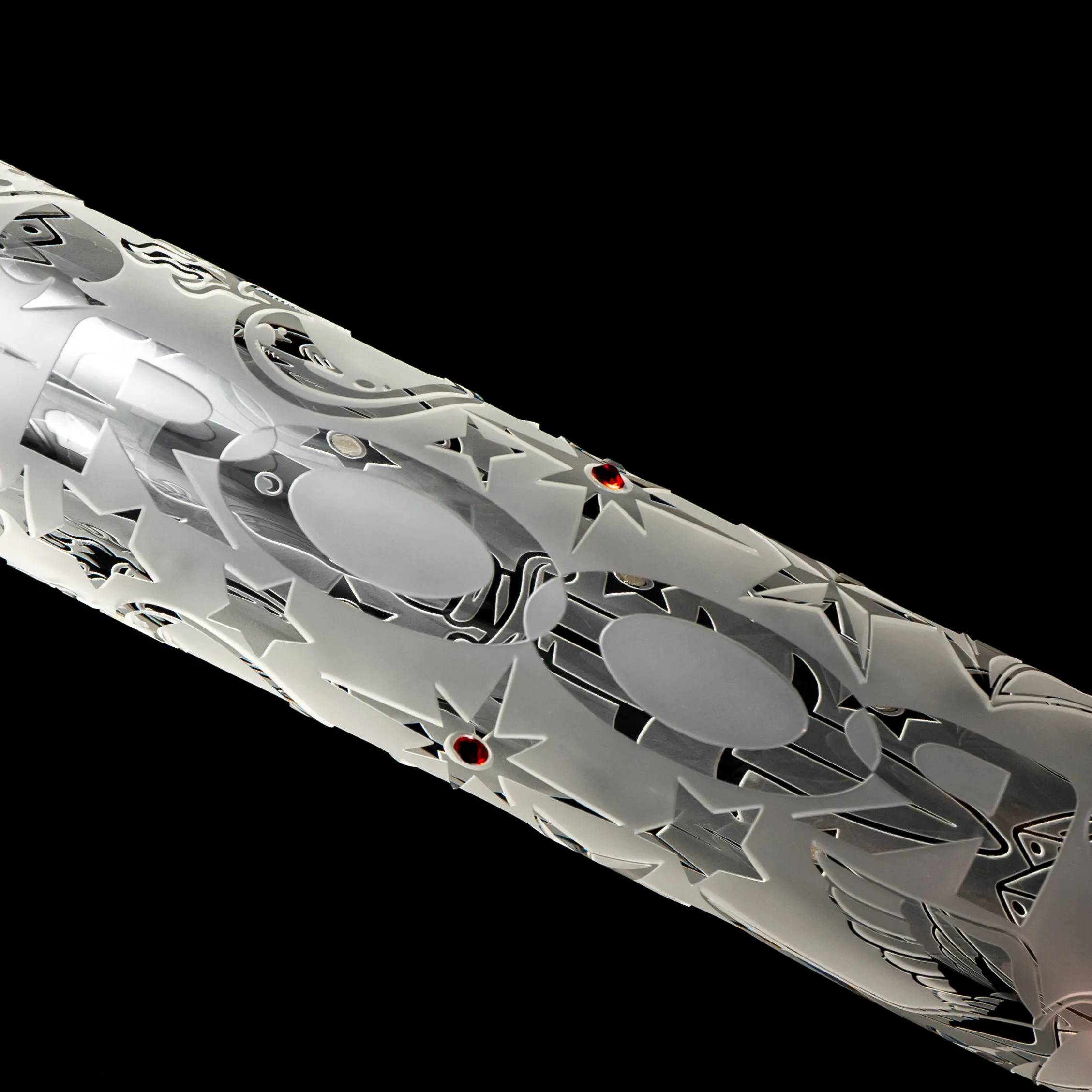 ROOR.US - 18" Custom Sandblasted Beaker - 50x9 - Swarovski - Tattoo