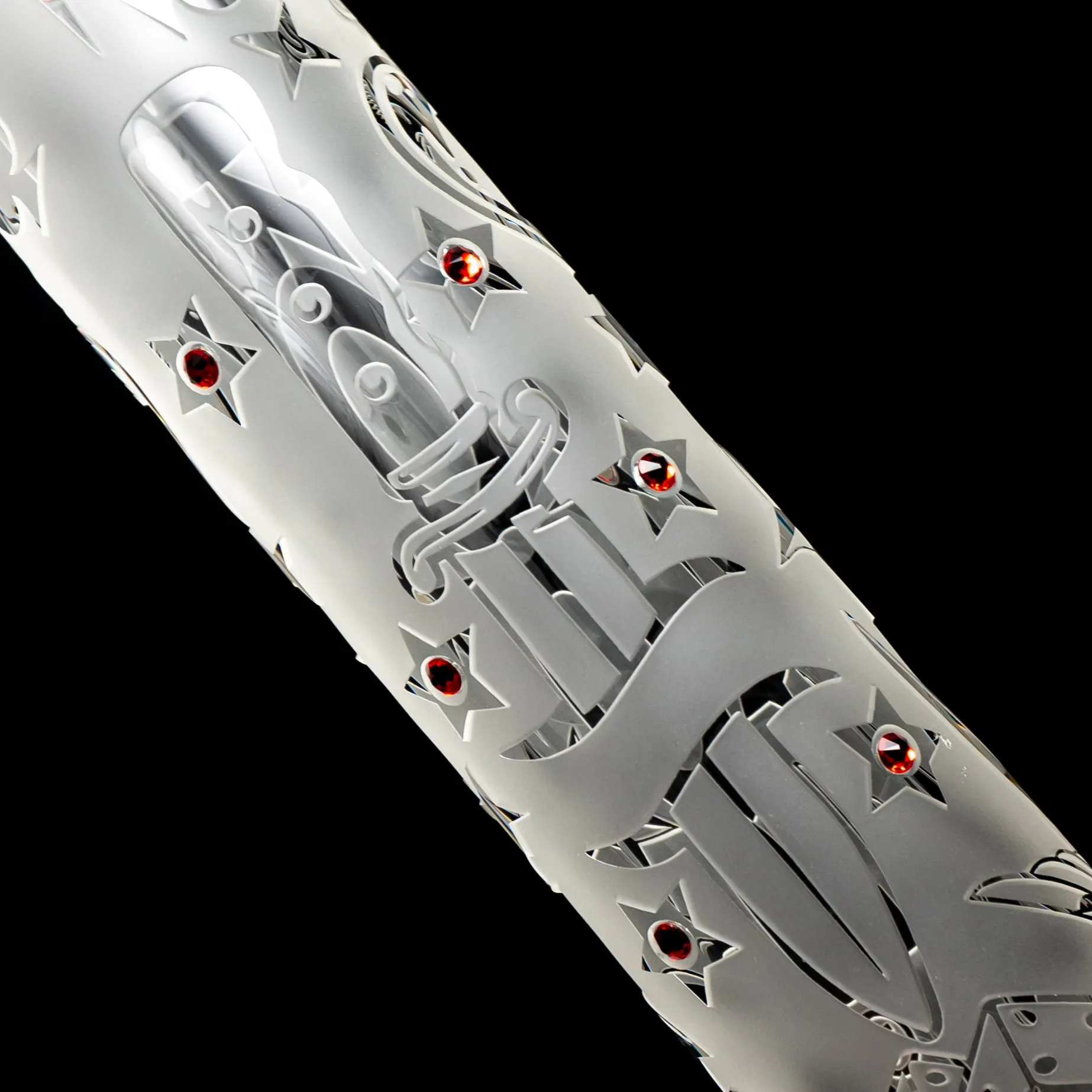 ROOR.US - 18" Custom Sandblasted Beaker - 50x9 - Swarovski - Tattoo