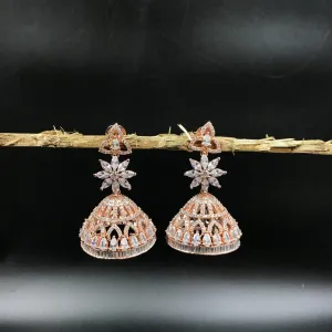 Rose Gold Zircon/AD Earring  17962-5144