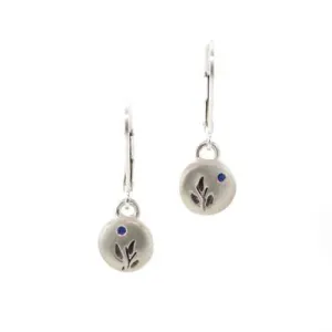 Round Harvest Sapphire Earrings