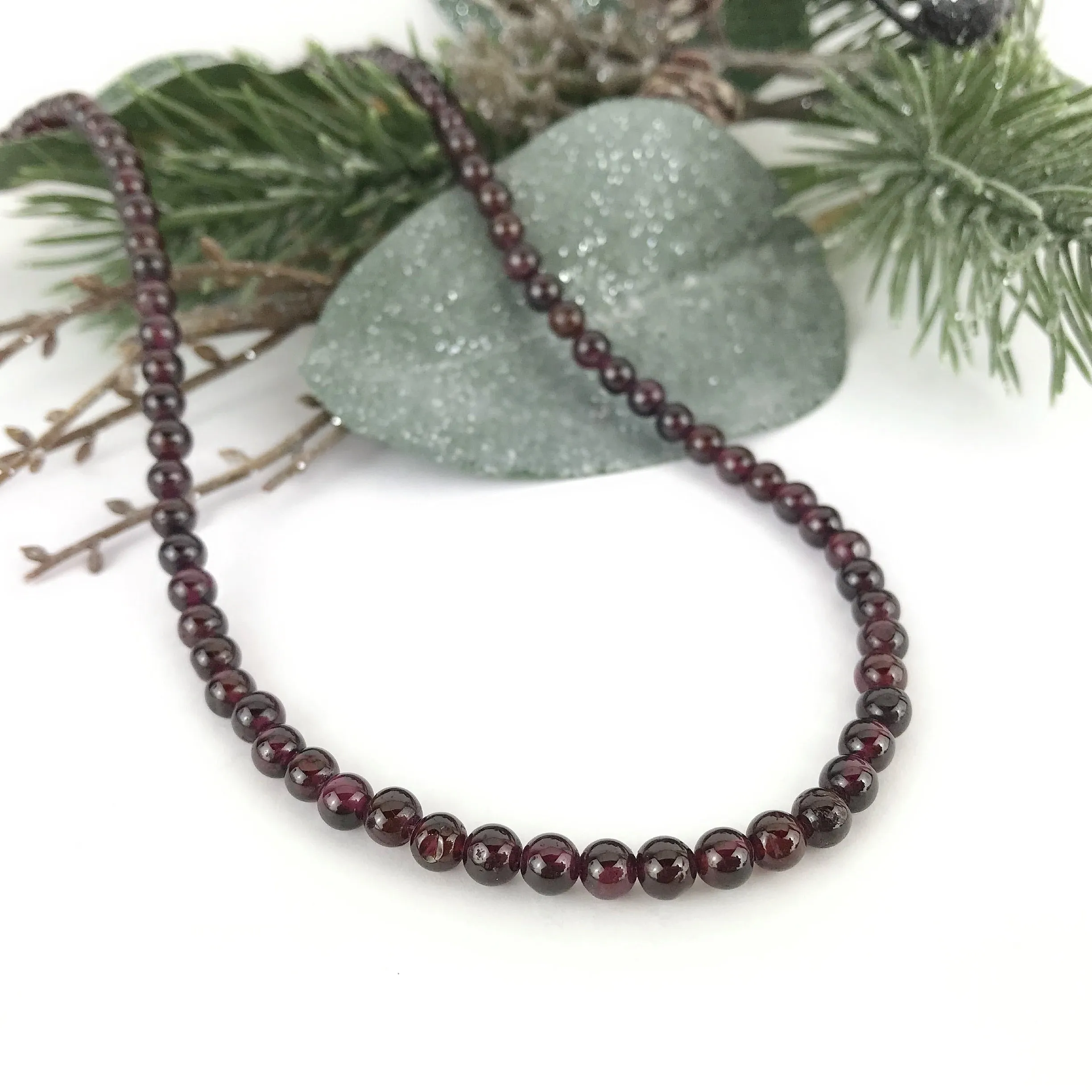Ruby Wine Necklace - VNKL224
