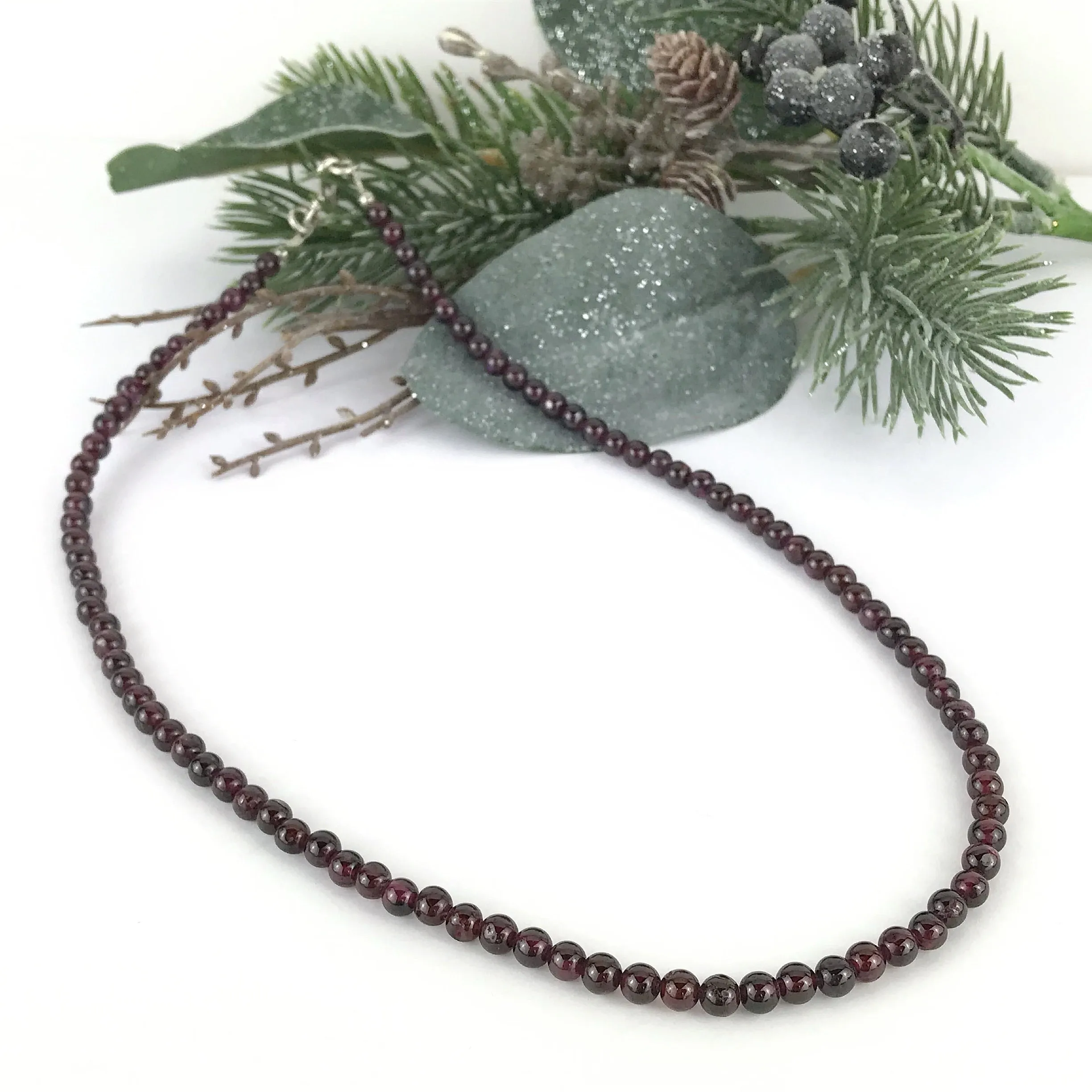Ruby Wine Necklace - VNKL224