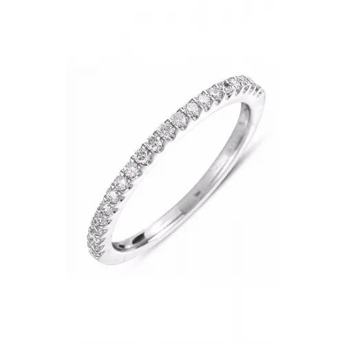 S Kashi & Sons Prong Set Wedding Band EN7313-BWG