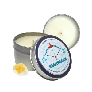 Sagittarius Zodiac Tin Candle