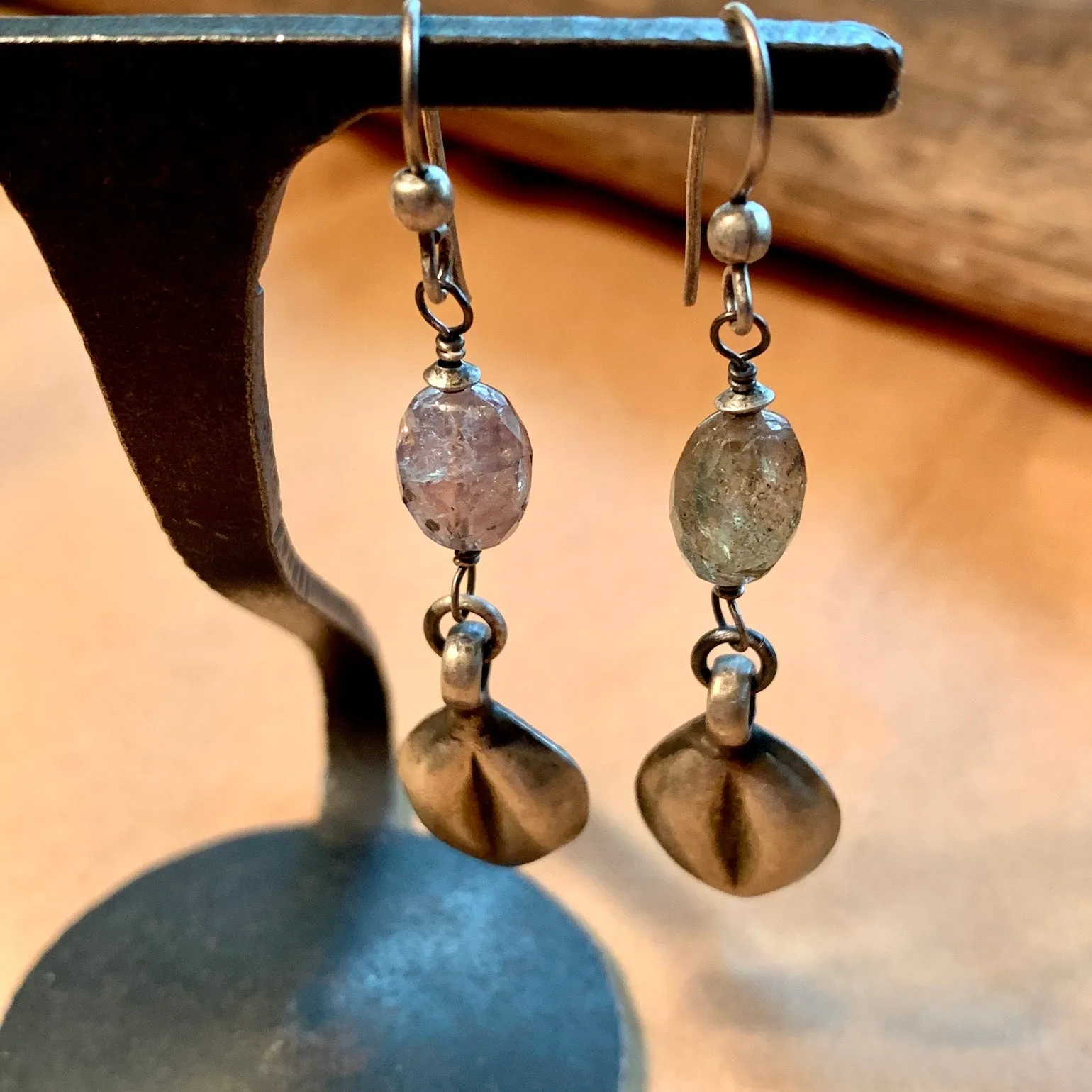 Sapphire & Silver Earrings