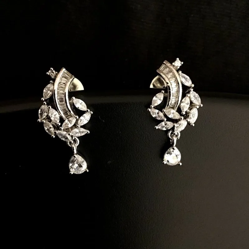 Silver Zircon/AD Pendant Set 4869-8934
