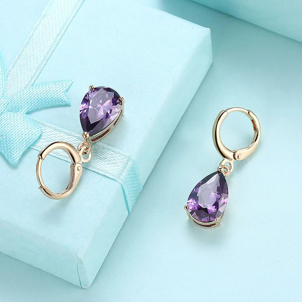 SKMEI LKN045 Rhinestone Teardrop Earrings Drops for Women