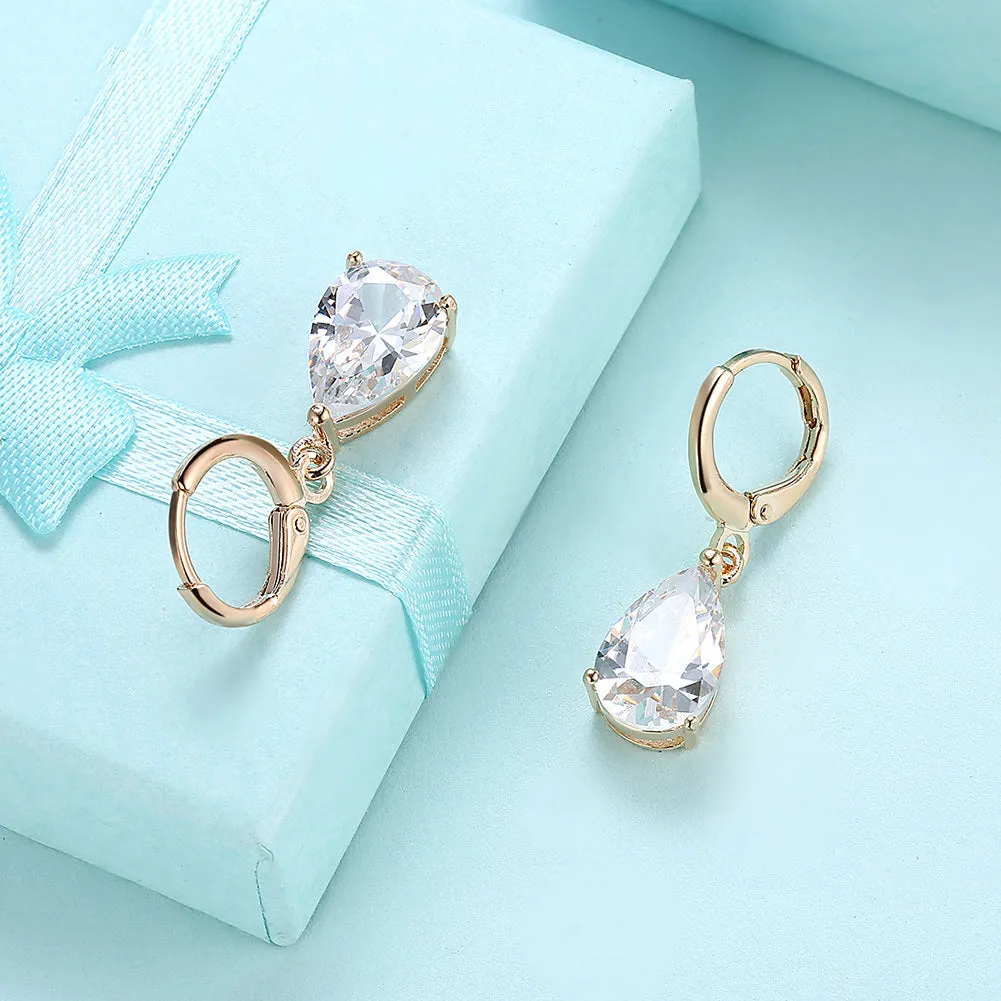 SKMEI LKN045 Rhinestone Teardrop Earrings Drops for Women
