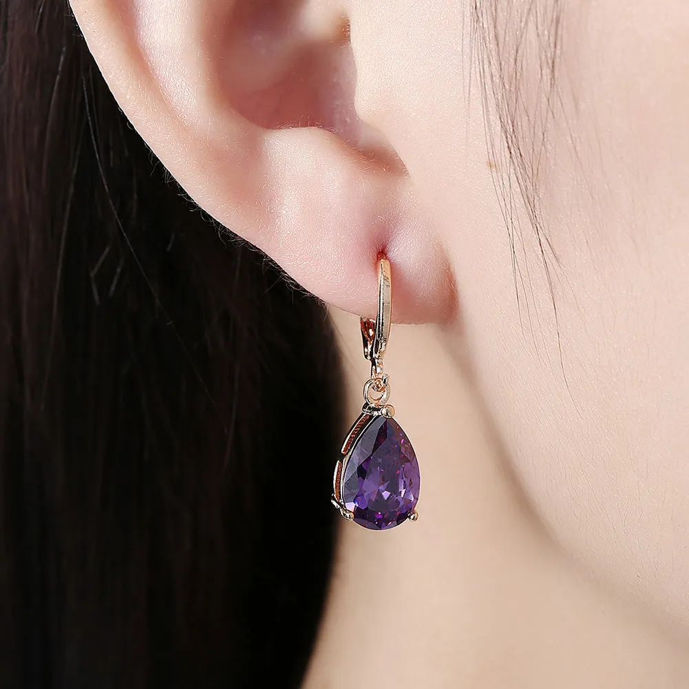 SKMEI LKN045 Rhinestone Teardrop Earrings Drops for Women