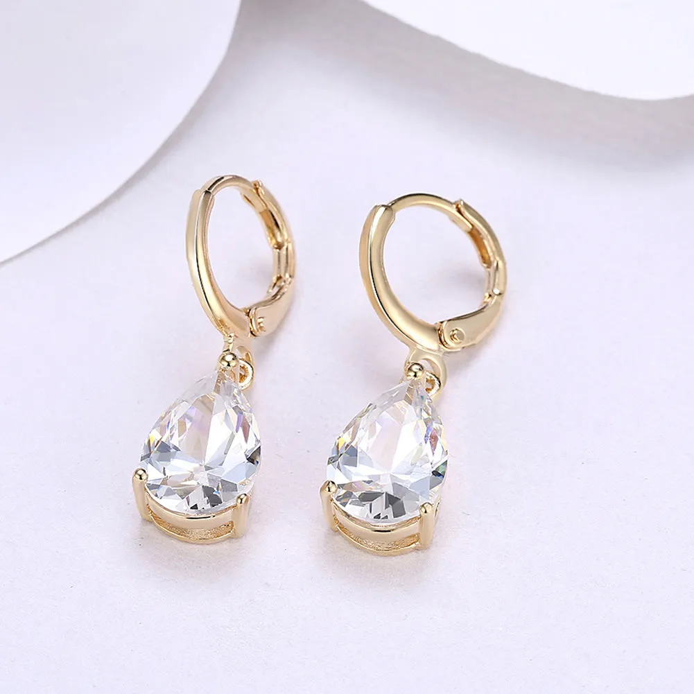 SKMEI LKN045 Rhinestone Teardrop Earrings Drops for Women