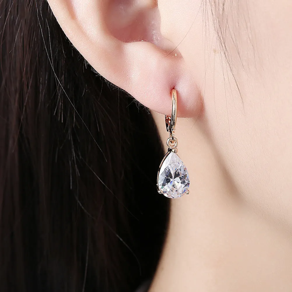 SKMEI LKN045 Rhinestone Teardrop Earrings Drops for Women