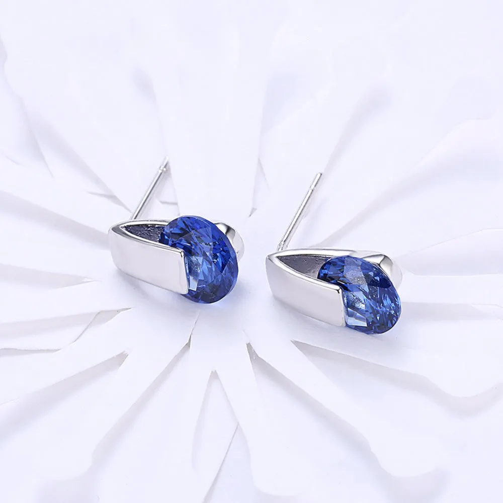 SKMEI LKN050 Blue Earrings Studs for Women