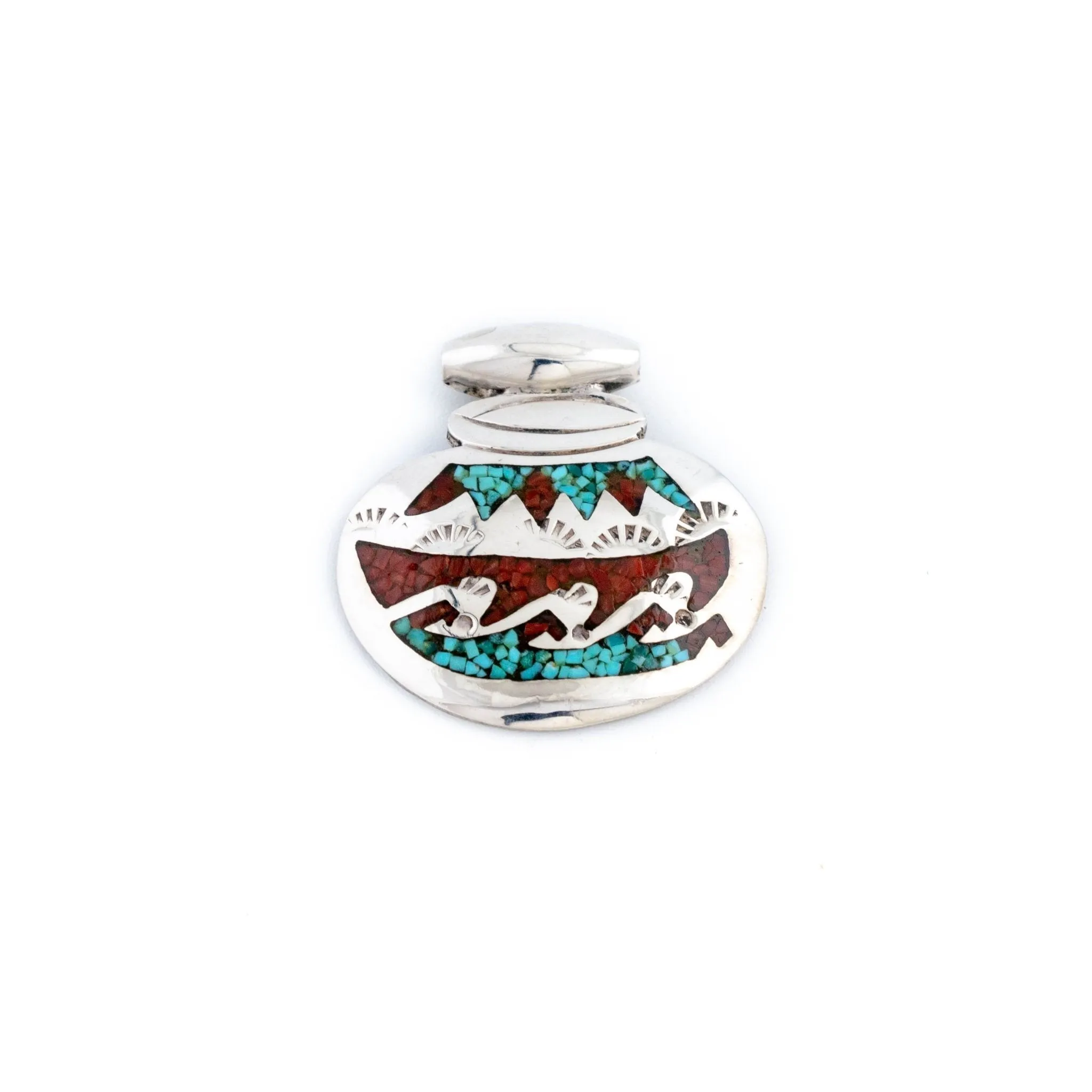 Small Chip Inlay Pendant