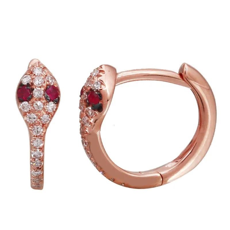 Snake Cuff Hoop Earrings