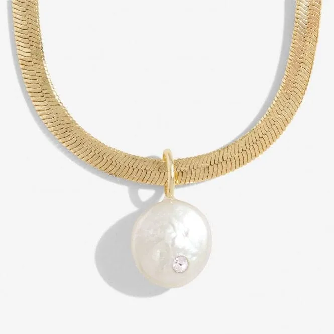 Solaria Coin Pearl Gold Plated Pendant 18cm   3cm Bracelet 7158
