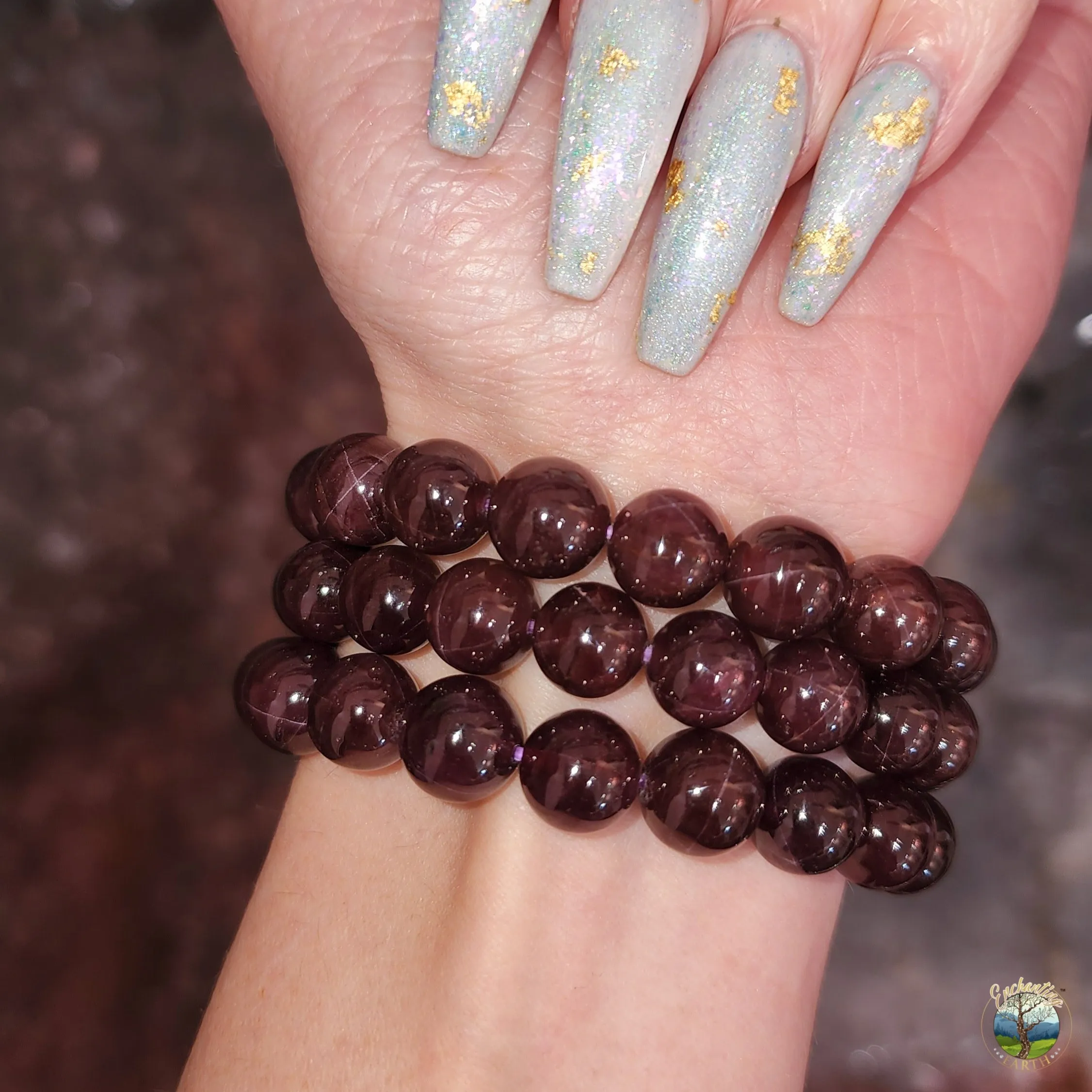 Star Almandine Garnet Bracelet (High Quality) for Optimum Health and Success