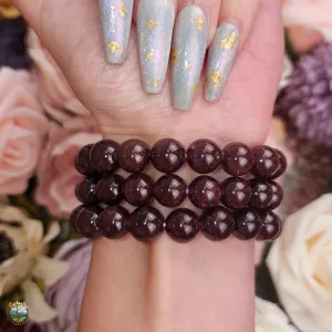 Star Almandine Garnet Bracelet (High Quality) for Optimum Health and Success