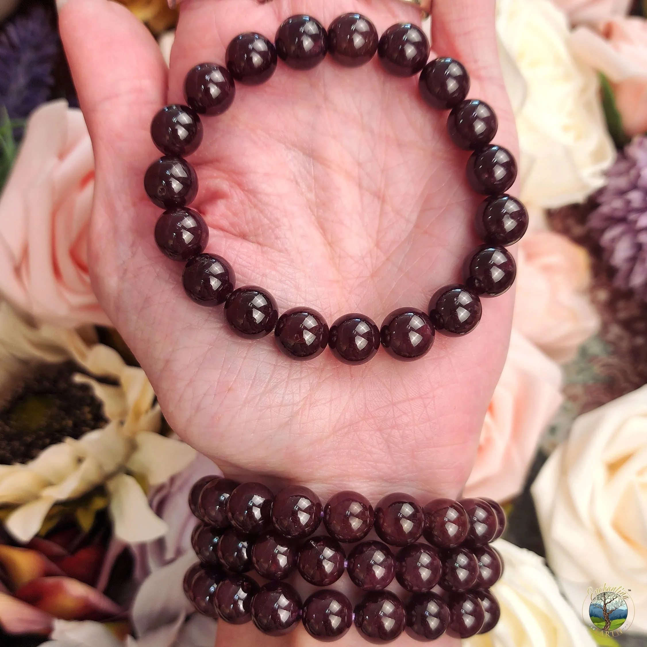 Star Almandine Garnet Bracelet (High Quality) for Optimum Health and Success
