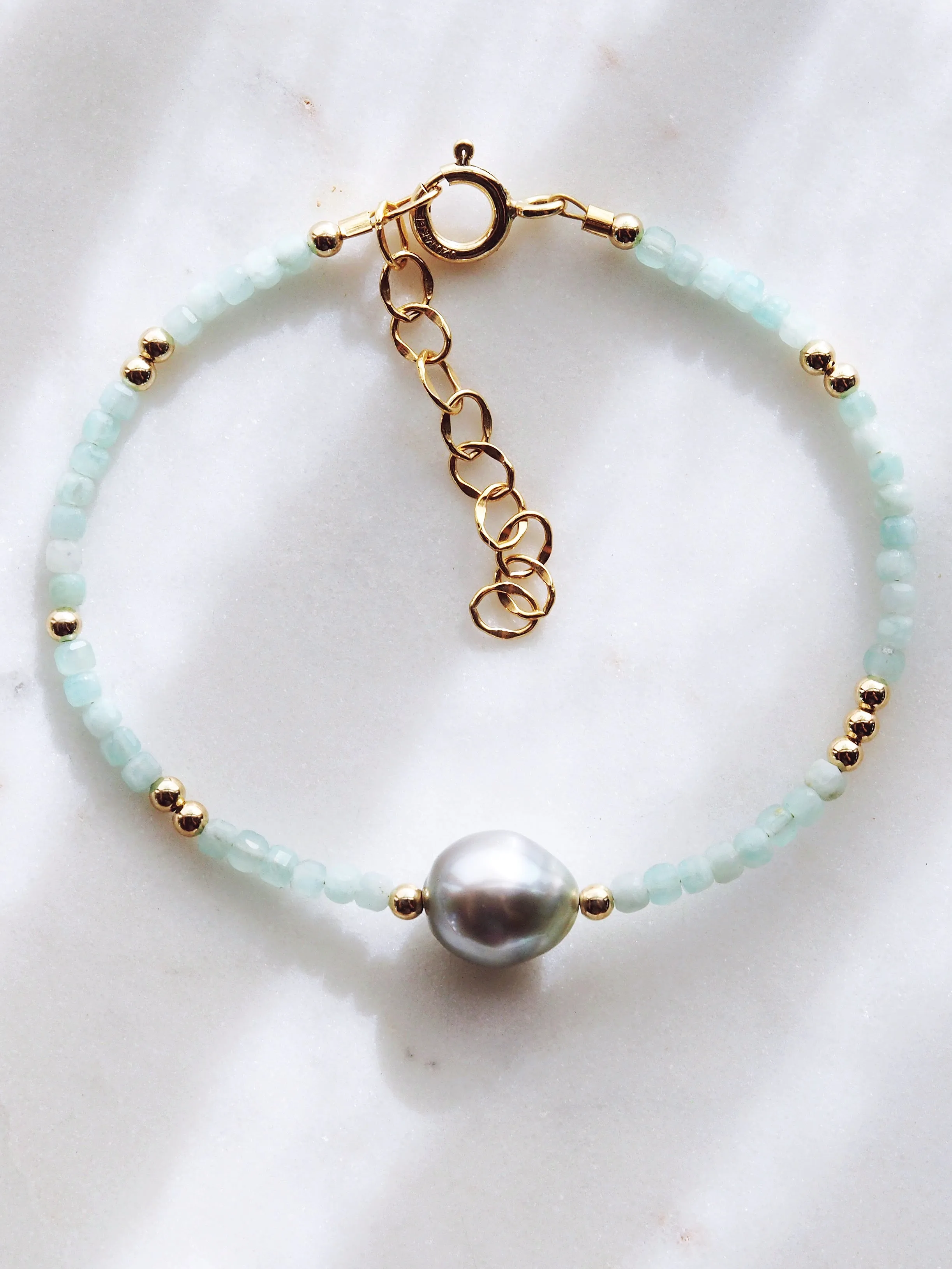 Tahitian Pearl and Gemstone Bracelet - Iolana