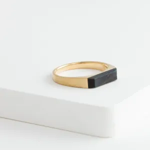 Tiger's eye signet ring