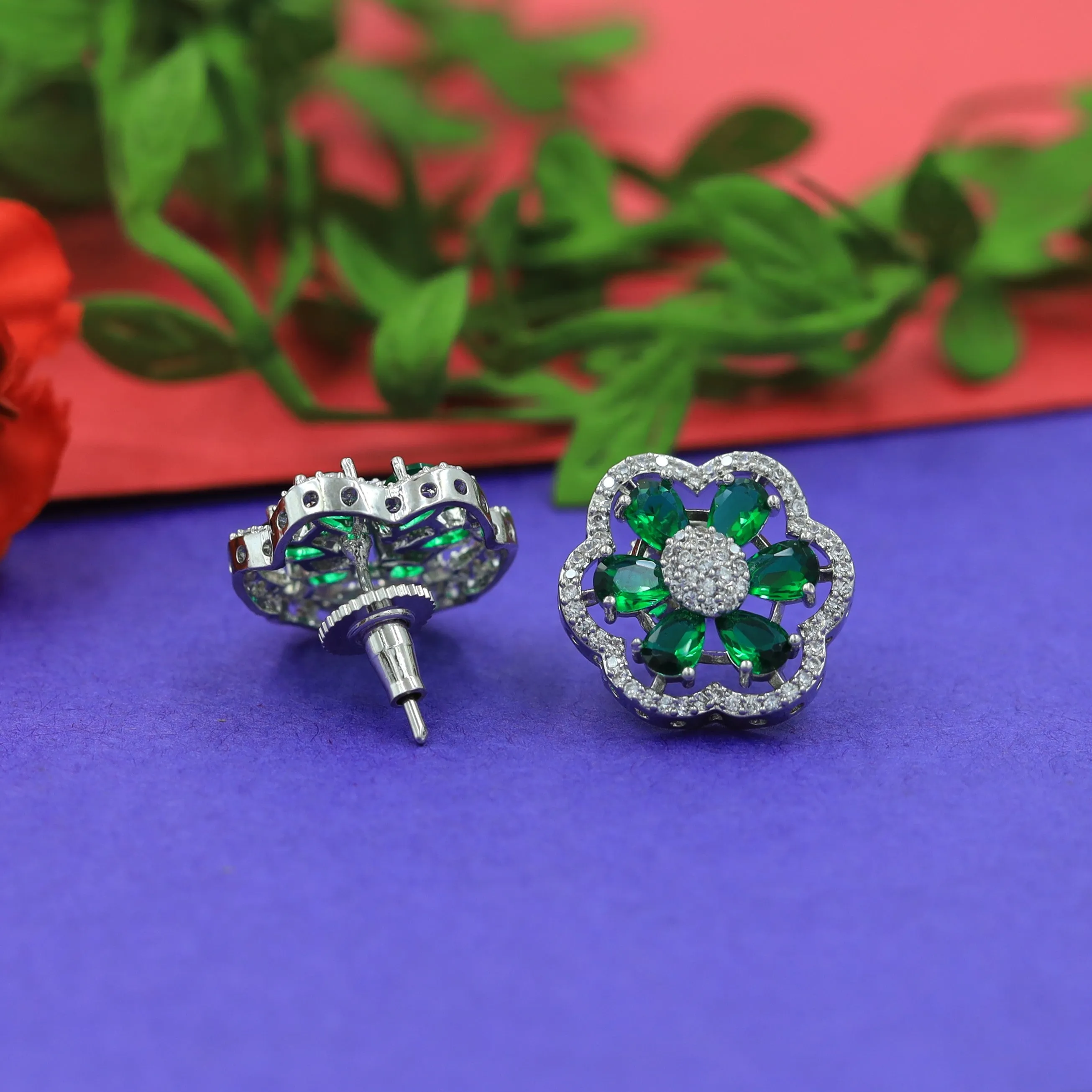 Tops/Studs Zircon/AD Earring 16285-69