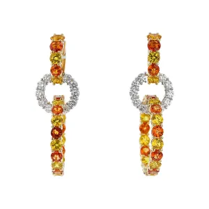 Triple Hoop Drop Earrings