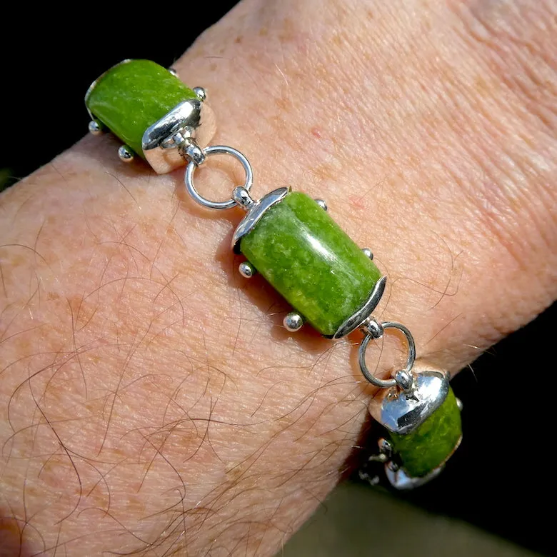 Tsavorite Garnet Bracelet, 925 Sterling Silver