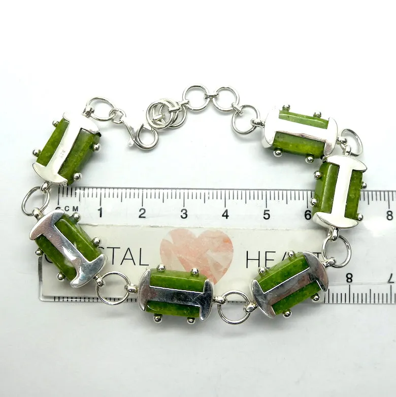 Tsavorite Garnet Bracelet, 925 Sterling Silver