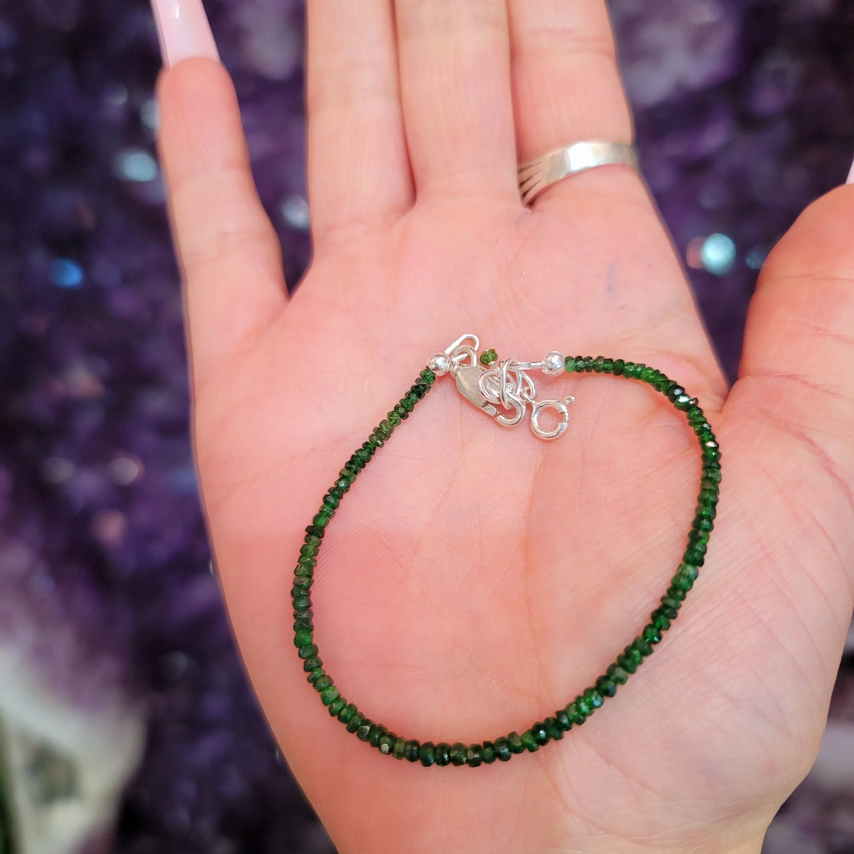 Tsavorite Garnet Bracelet for Attracting Abundance