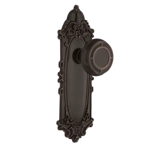 Victorian Long Plate with Mission Knob in Timeless Bronze
