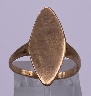 Vintage 14k Yellow Gold Signet Ring Sz 5.5