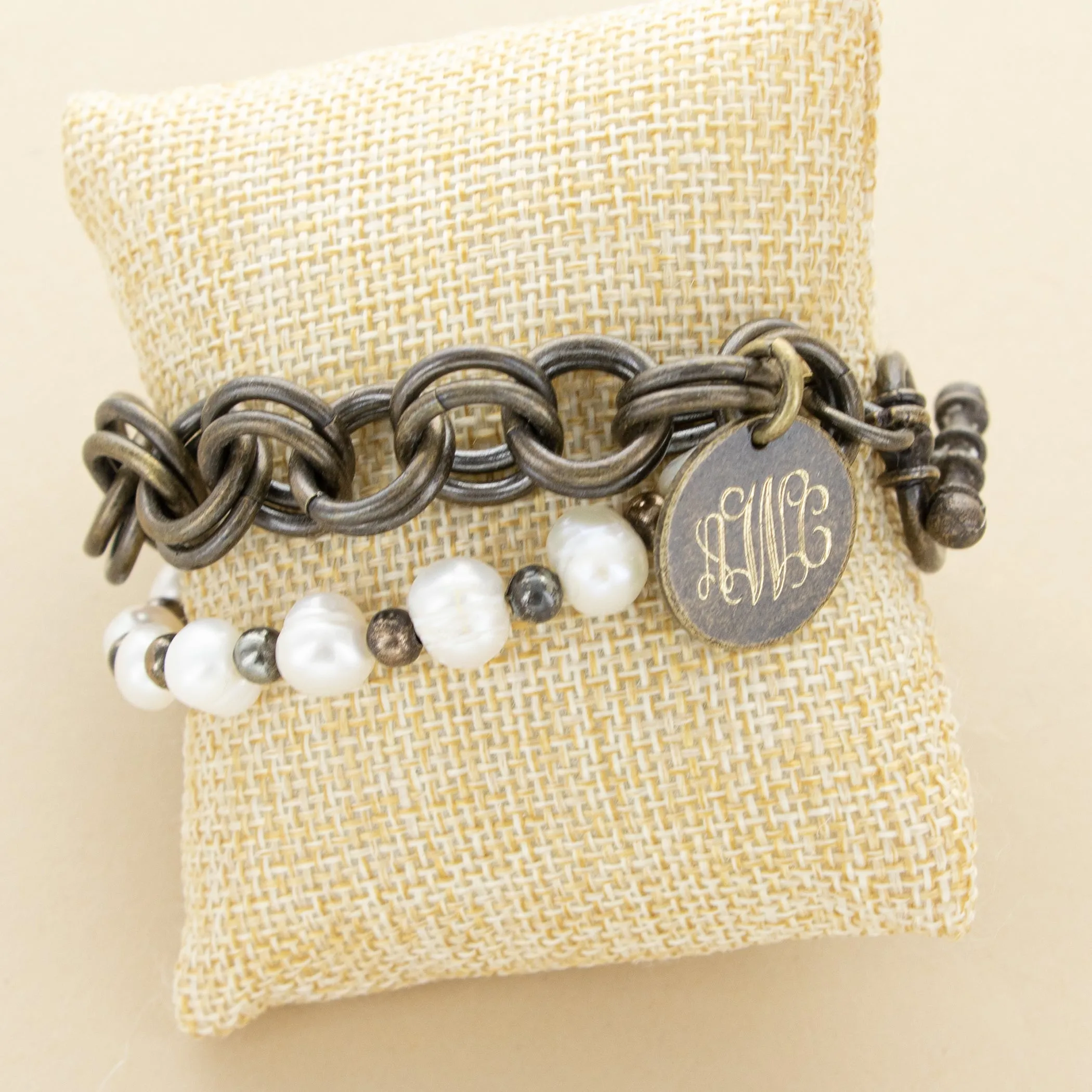 Vintage Gold Penelope's Pearls Bracelet