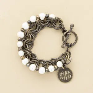 Vintage Gold Penelope's Pearls Bracelet