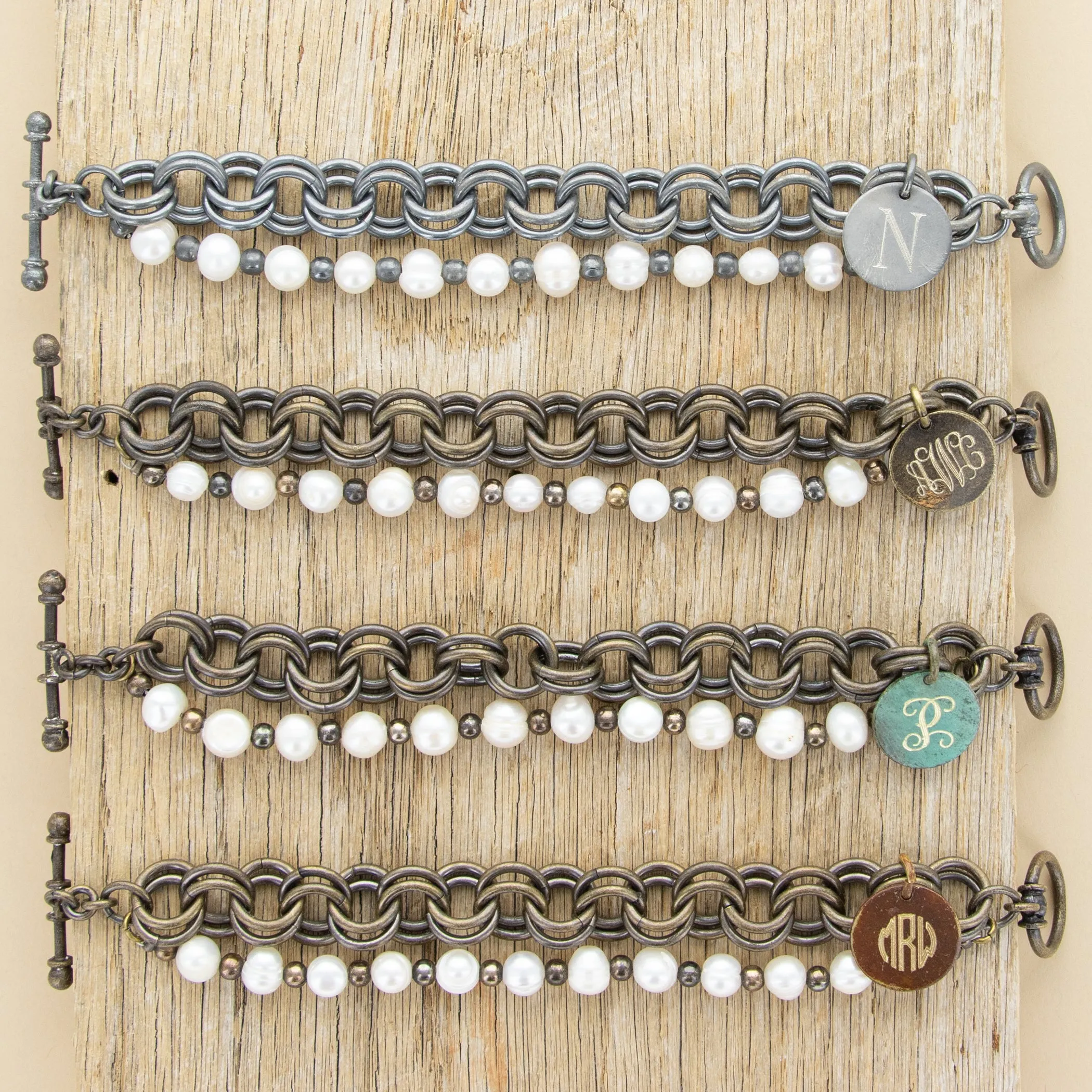 Vintage Gold Penelope's Pearls Bracelet