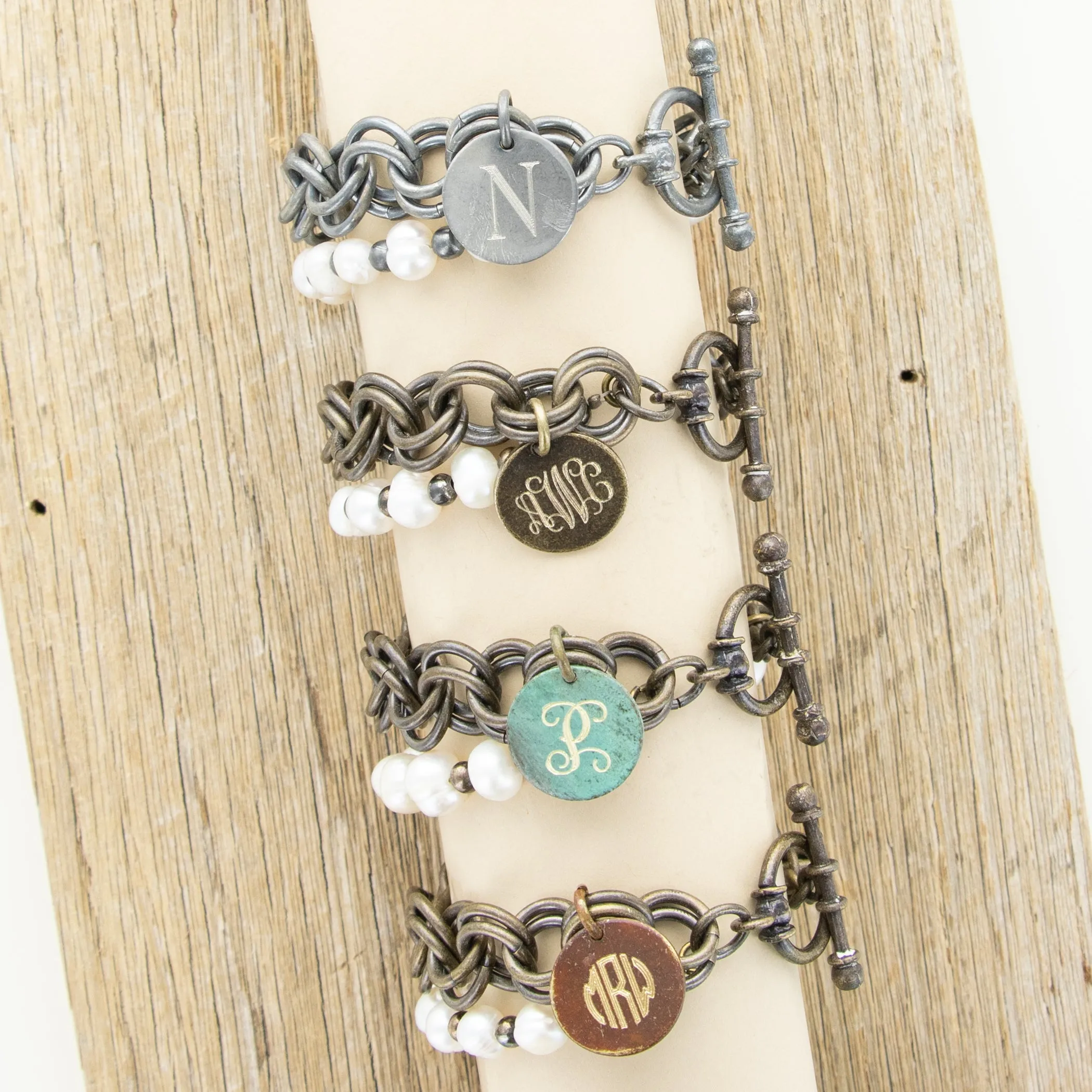 Vintage Gold Penelope's Pearls Bracelet
