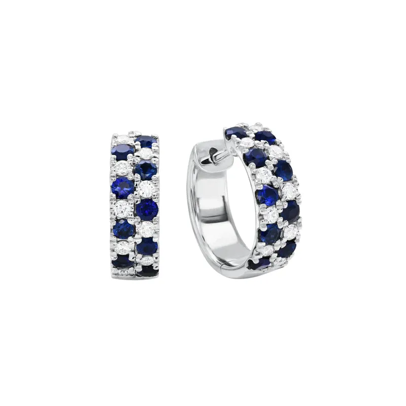Vivienne Sapphire and Diamond Earrings