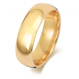 Wedding Band 9K Trad Court 6mm-1.5 Wedding  Ring W166M