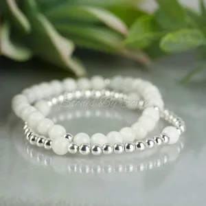 White Moonstone & Hematite Set (New Beginnings)