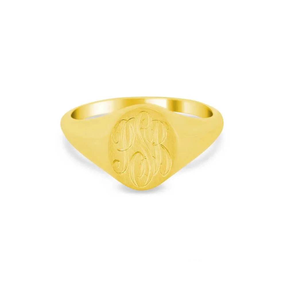 Women's Oval Signet Ring - Extra Small
