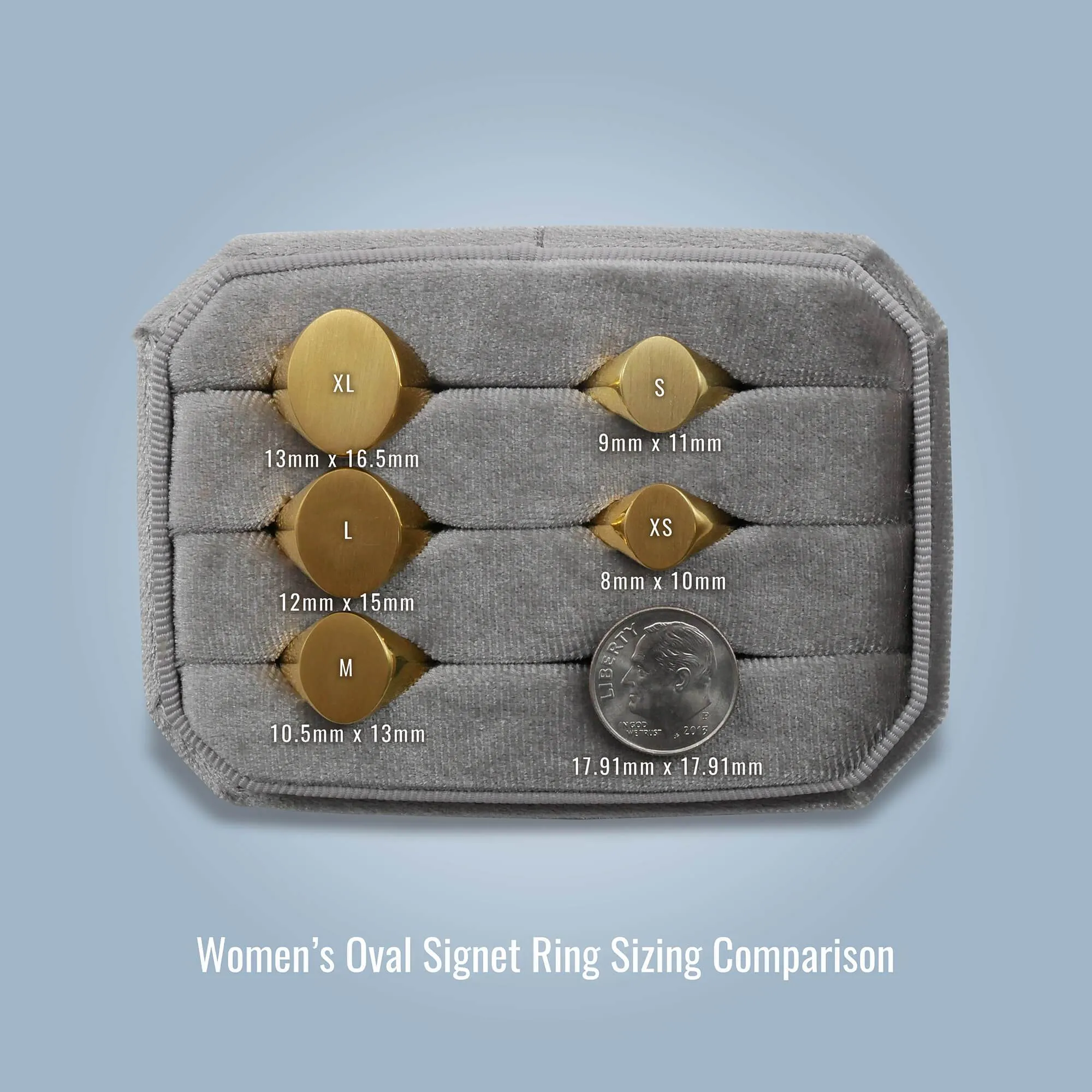 Women's Oval Signet Ring - Extra Small