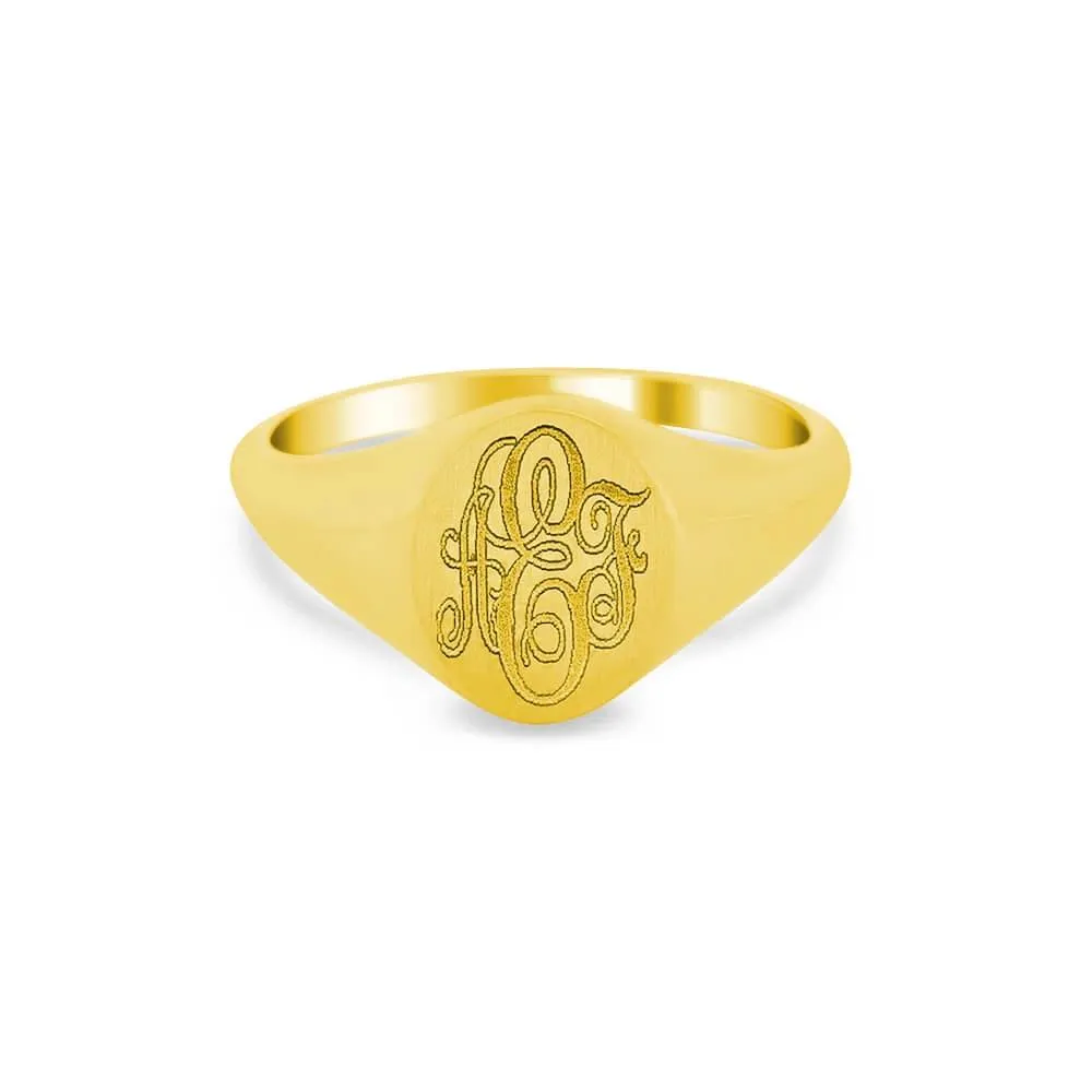 Women's Oval Signet Ring - Extra Small