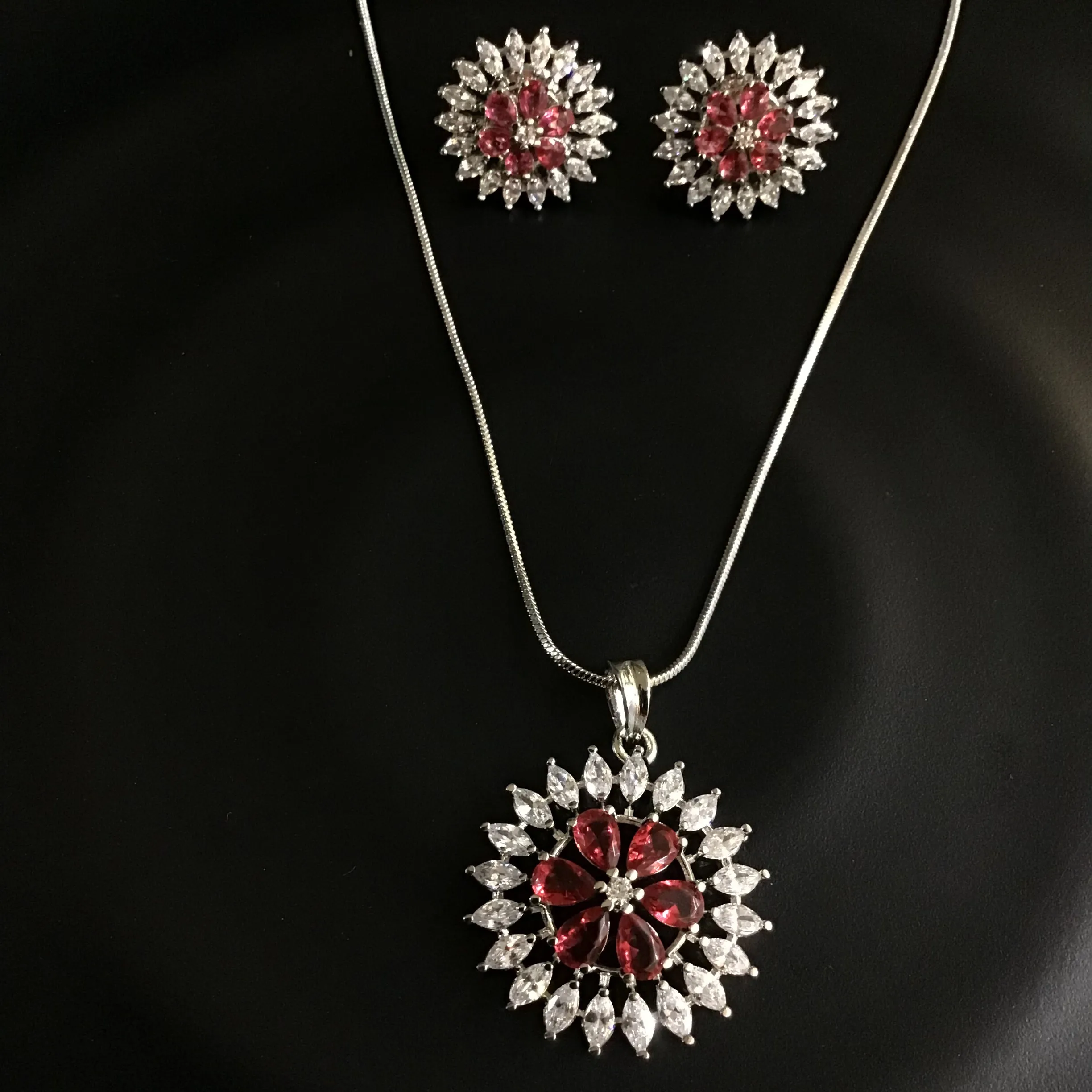 Zircon/AD Pendant Set  1156-69