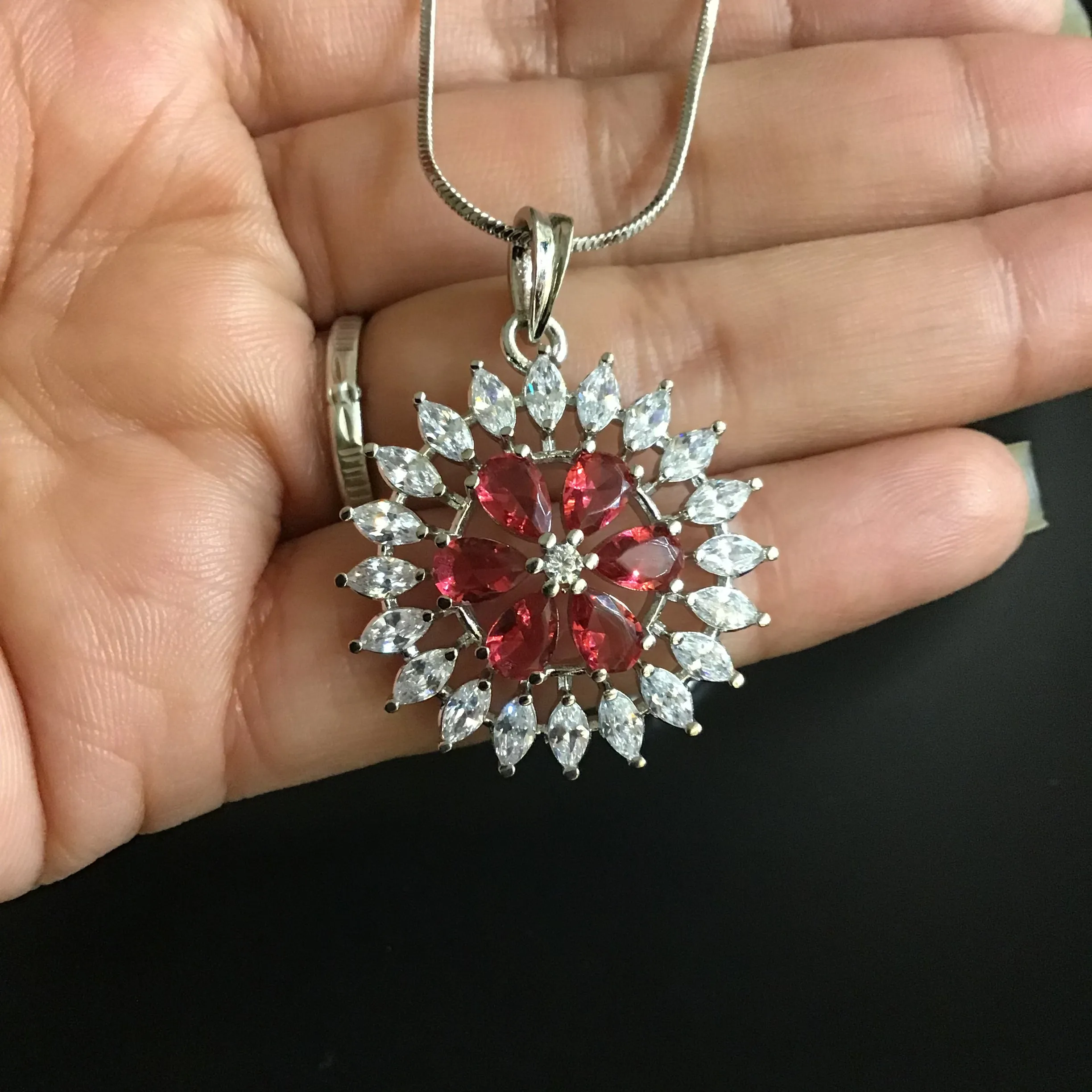 Zircon/AD Pendant Set  1156-69