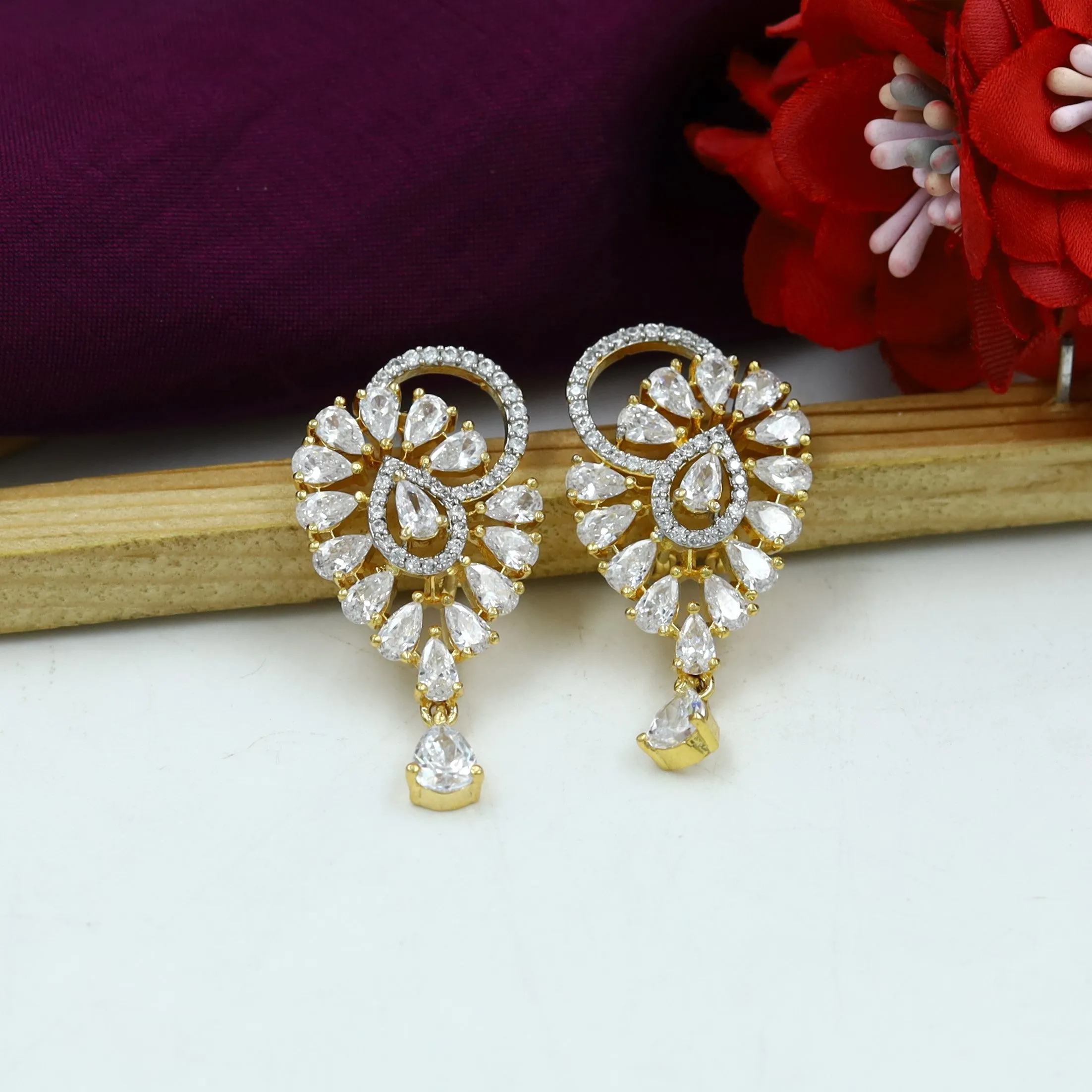 Zircon/AD Pendant Set 14871-08